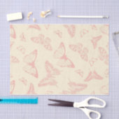 Mousseline HAPPY SEED BETTERFLY papier de tissus (Artisanat)