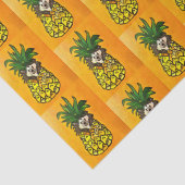 Mousseline Hérisson et papier de tissus d'ananas (Détail)
