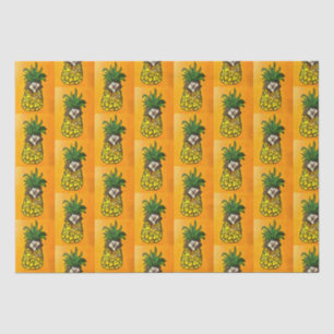 Mousseline Hérisson et papier de tissus d'ananas