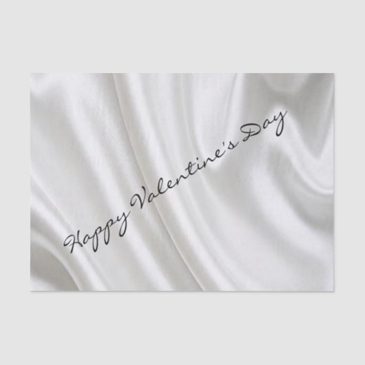 Mousseline Heureuse Sainte-Valentin Tissu papier Argent (Recto)
