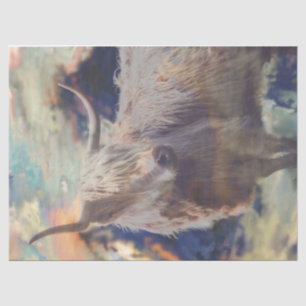 Mousseline Highland Cow Breeze 2 Découpage papier