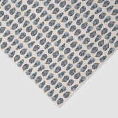 Mousseline Huîtres sur le papier de mouchoir à moitié coque (Détail)