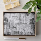 Mousseline Illustrations Ephemera Tissu ou papier découpage (Cadeau)