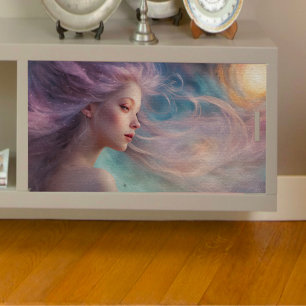 Mousseline Imaginaire Blonde Girl Decoupage Tissu papier