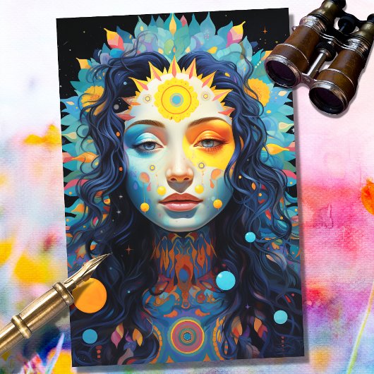 Mousseline Imaginaire Lune Fille 2 Découpage papier