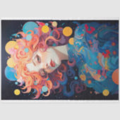 Mousseline Imaginaire Lune Fille 3 Découpage papier (Recto)