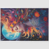 Mousseline Imaginaire Lune Fille 4 Découpage papier (Recto)