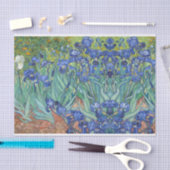 Mousseline irises van gogh Découpage fabrication papier (Artisanat)