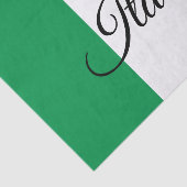 Mousseline Italie & Italie Drapeau papier / mode Texte (Détail)