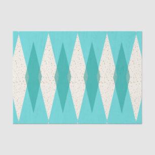 Mousseline Jacquard moderne du milieu du siècle, papier de ti