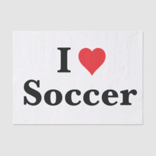 Mousseline J'adore le papier de fond de soccer