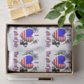 Mousseline J'ai le coeur du papier 4 juillet (Cadeau)