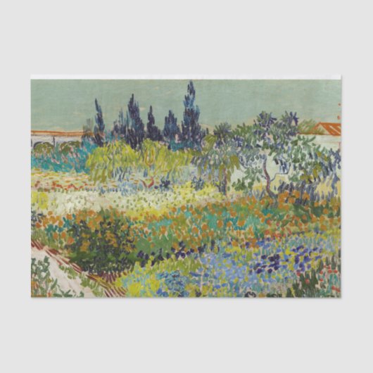 Mousseline Jardin à Arles Van Gogh Découpage Papier (Recto)