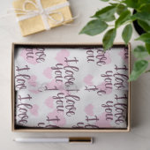 Mousseline Je T'Aime Papier Tissu (Cadeau)