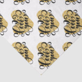 Mousseline Je T'Aime Papier Tissu (Détail)