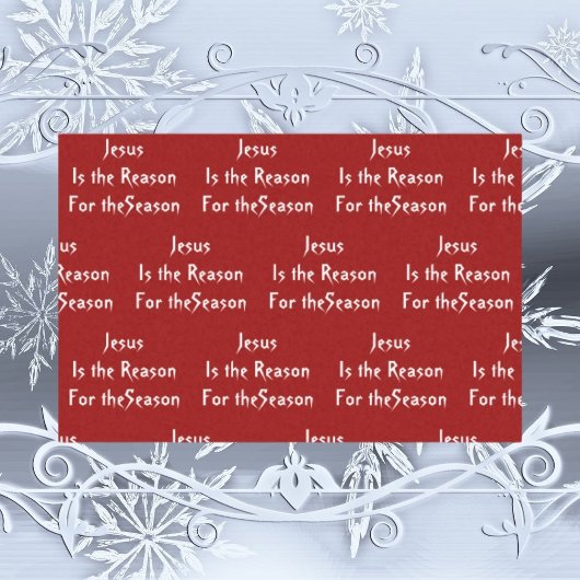 Mousseline Jésus est la raison du papier tissus Noël