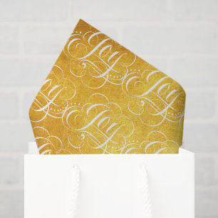 Mousseline Joie - Luxueux papier doré faux