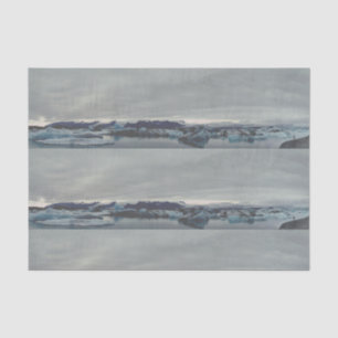 Mousseline Jokulsarlon, Islande - Papier de tissu de la lagun