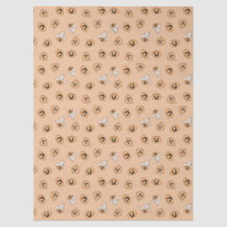 Mousseline Joli papier cadeau à motif de citrouille pastel po