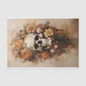 Mousseline Jour De Découpage Du Crâne Mort 1 Papier (Recto)