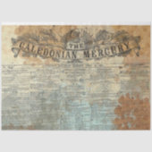 Mousseline Journal vintage Rustic Decoupage Tissu Papier (Recto)