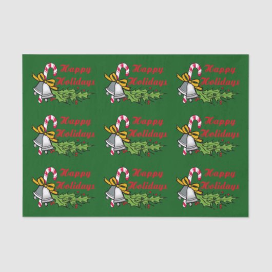 Mousseline Joyeuses fêtes papier de papier journal (Recto)