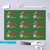 Mousseline Joyeuses fêtes papier de papier journal (Artisanat)