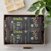 Mousseline Joyeux Anniversaire Tissu Papier Stella (Cadeau)
