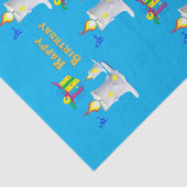 Mousseline Joyeux Anniversaire Tissue Papier Bougies (Détail)