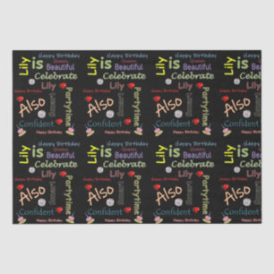 Mousseline Joyeux Anniversaire Tissue Papier Lily