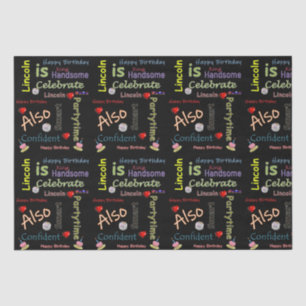 Mousseline Joyeux Anniversaire Tissue Papier Lincoln