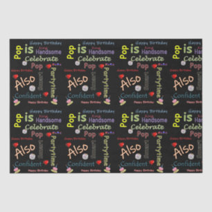Mousseline Joyeux Anniversaire Tissue Papier Pop