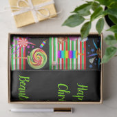 Mousseline Joyeux Noël papier Tissu de Noël (Cadeau)