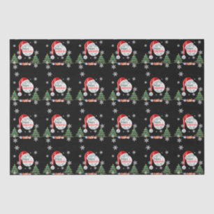 Mousseline Joyeux Noël Snow Collection Papier Tissu