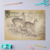 Mousseline Joyeux papier de découpage de cerfs de Noël (Artisanat)