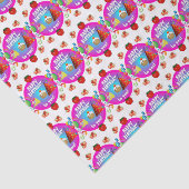 Mousseline Joyeux papier de tissus d'anniversaire (Détail)