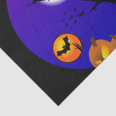 Mousseline Joyeux papier de tissus Halloween (Détail)