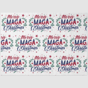 Mousseline Joyeux Papier Tissu de Noël Maga