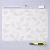 Mousseline Juste du papier Tissu rose (Artisanat)