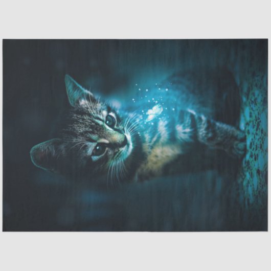 Mousseline Kitten et papier Tissu Magique/Artisanat (Recto)