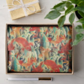 Mousseline Koi carpe Papier Tissu (Cadeau)