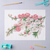 Mousseline La fleur rose et blanche pulvérise le papier de (Artisanat)