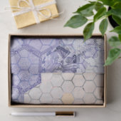 Mousseline La série Blue Bee Design 10 papier tissu (Cadeau)