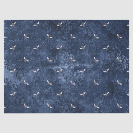 Mousseline La série Blue Bee Design 7 papier tissue (Recto)