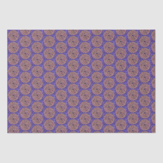 Mousseline LABYRINTH MOSAIN papier (Recto)