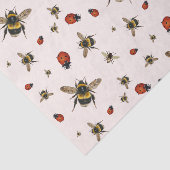 Mousseline Ladybugs in Bees papier motif (Détail)