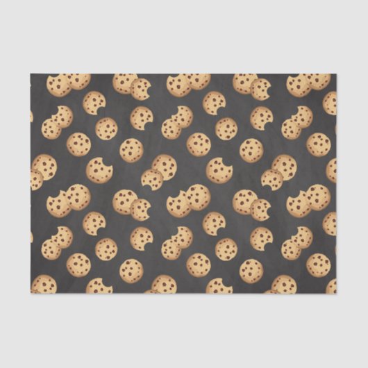 Mousseline Lait et biscuits Papier Tissu d'anniversaire | Cho (Recto)