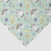 Mousseline Lampe De Fête Sur Papier Tissu Bleu (Détail)