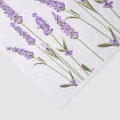 Mousseline Lavande Fleurs Envelopper Papier Tissu (Détail)