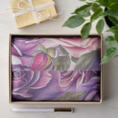 Mousseline Lavande violet rose Rose Découpage Tissu papier (Cadeau)